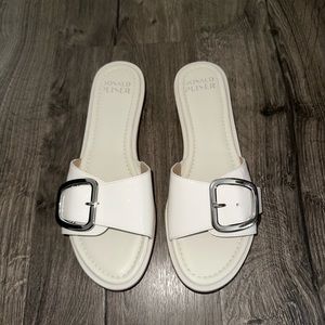 Donald Pliner Romonaci Women’s Slide, White (Size 37, US 7)